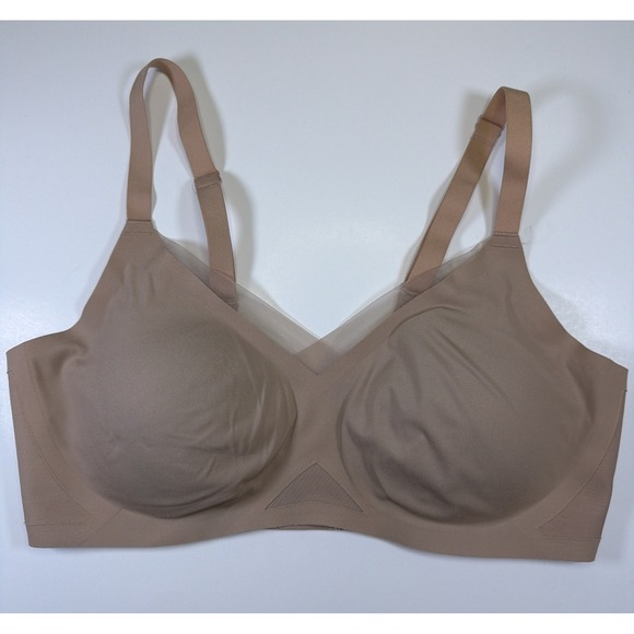 Honeylove Other - Honeylove Crossover Bra Wireless Large Tan Beige Removable Padding Convertible